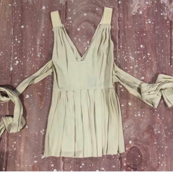 NWT PRADA Tank Top Sleeved Cream Blouse - Picture 4 of 8
